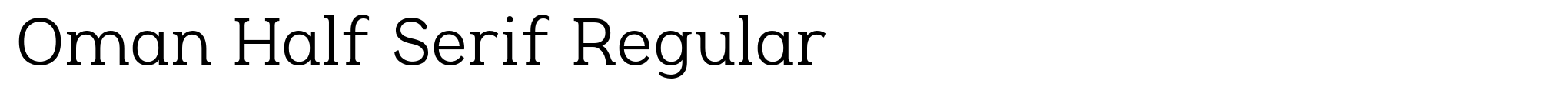 Oman Half Serif Regular image
